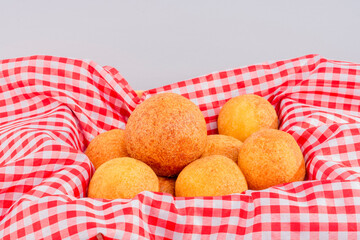 Delicious fritter traditional Colombian food 