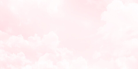 Cloud background with a pink color.