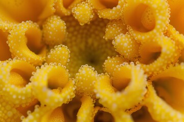 close up of a yellow flower
