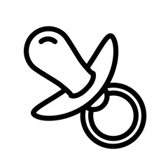 Pacifier icon template