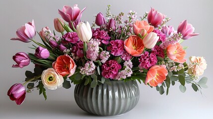 Fototapeta premium beautiful arrangement of flowers in celebration of Mother's Day