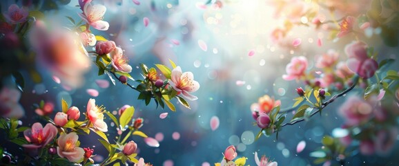 A Spring Background Offers A Glimpse Of Nature'S Beauty In Full Bloom     , With Colorful Flowers And Lush Foliage Creating A Picturesque Scene, Background HD For Designer 
