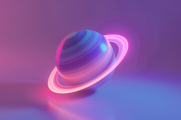 Obraz premium Abstract blue space futuristic planet round sphere background with stars