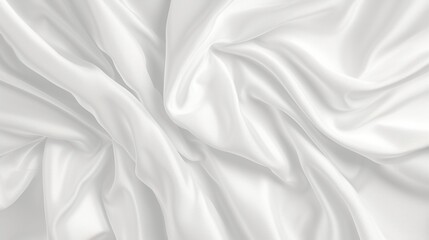 Obraz premium 波打つ白い布テクスチャー8