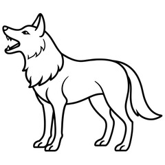 An angry Sial  fox icons vector illustration