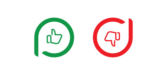 thumb icon on white background	