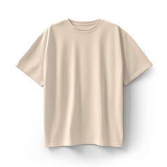 Flat lay short sleeve tshirt mockup. Bella Canvas 3001 mock up. Blank natural t-shirt template front view. Children's, adult's clothing, apparel, outfit mock
