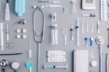 a group of medical items