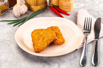 Fried potato hash brown snack