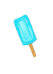 ice cream isolated on white