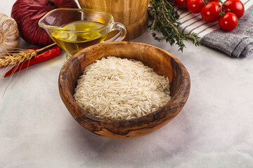 Indian cuisine - raw basmati rice