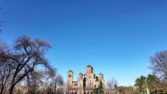 St. Marko church, one of the most famous landmarks in Belgrade, Serbia.	
