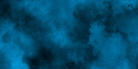 old style dark blue grunge texture, Abstract blue smoke on black background, brush painted blue background used in weeding card, cover, graphics design and web design.  Blue misty dark background.	