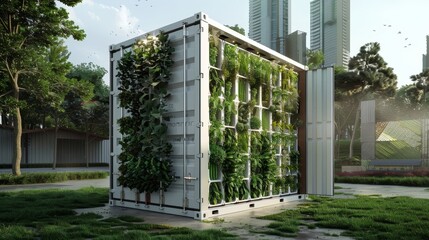 Revolutionizing Agriculture Vertical Farming in Shipping Containers