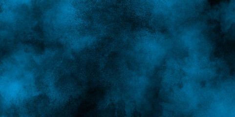 old style dark blue grunge texture, Abstract blue smoke on black background, brush painted blue background used in weeding card, cover, graphics design and web design.  Blue misty dark background.	