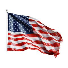 Obraz premium American flag waving in the wind.