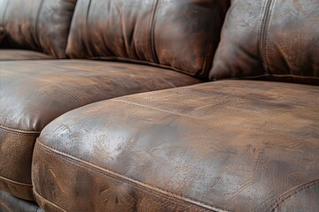 Fototapeta premium Closeup Of Dusty Dirty Sofa