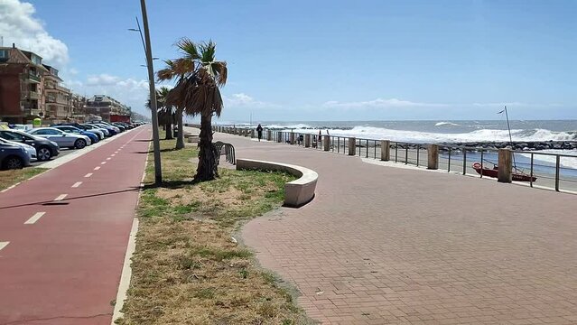 Lido di Ostia - Panoramica dal Lungomare Duca degli Abruzzi