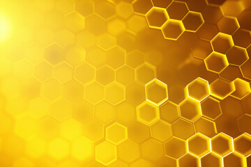 a yellow hexagons on a yellow background