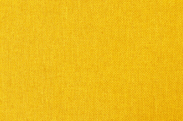 Yellow fabric cloth texture background, seamless pattern of natural textile.