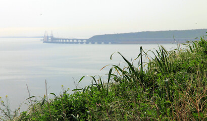 Crimea. Kerch. Kerch Bridge is a transport crossing across the Kerch Strait.