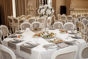 a table set for a dinner party