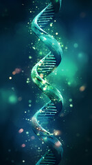 Obraz premium 3D rendering of DNA double helix