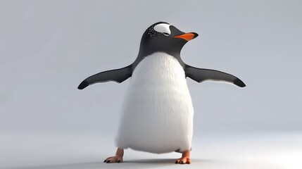 Fototapeta premium 3D Created Penguin Generate model