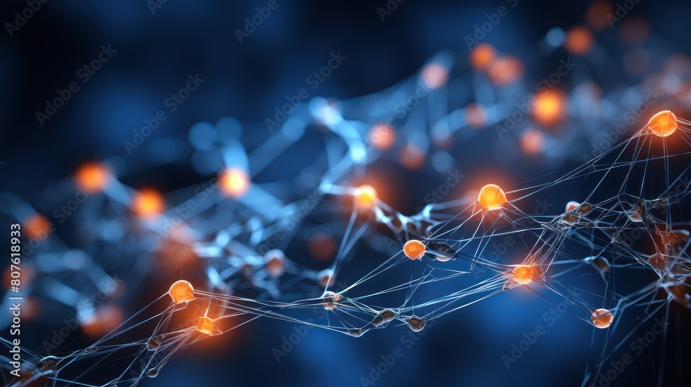 Poster dynamic plexus tech particles background,