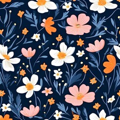 Obraz premium seamless floral pattern