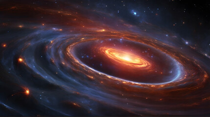 Obraz premium spiral galaxy background