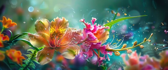 Marvel At The Intricate Beauty Of A Baroque Floral Levitating Composition, Background HD For Designer 