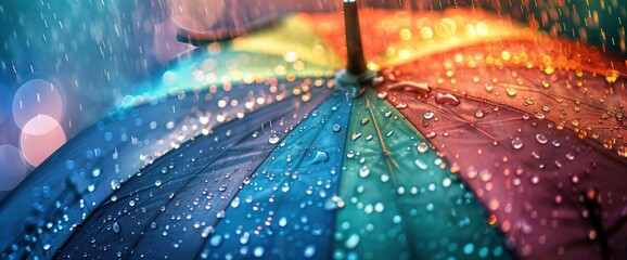 Marvel At The Sight Of Raindrops Falling Onto An Umbrella, Background HD For Designer 