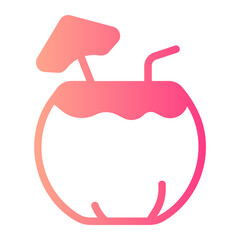 coconut gradient icon