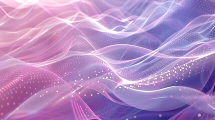 Celestial Swirls: Soft, 3D waves intertwine with futuristic shapes, casting a tranquil cosmic aura.