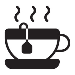 tea glyph icon