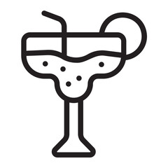 cocktail line icon