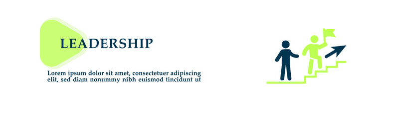 Leadership icon for background presentation, infographics, promotion or web banner graphics.