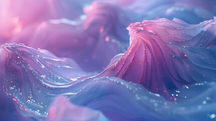 Ethereal Harmony: Soft, calming hues blend seamlessly with neon geomatic lines, enveloping tranquil 3D waves in an aura of serenity.
