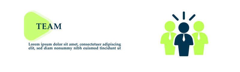 Team icon for background presentation, infographics, promotion or web banner graphics.