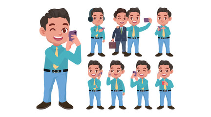 Young people using smart phones