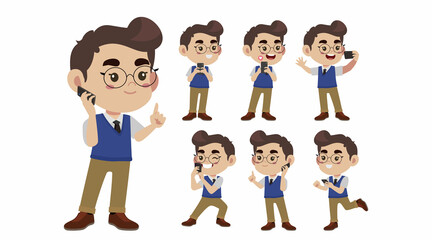 Young people using smart phones