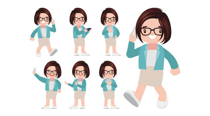 Young people using smart phones