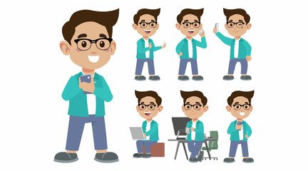 Young people using smart phones