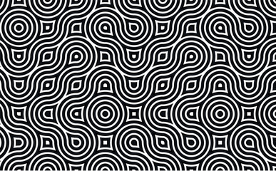 Retro pattern design with monochrome background 