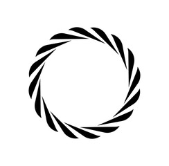 Rope round vector illustration icon. Round loop.