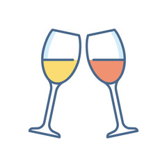 Cheers vector icon