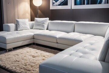 modern living room with sofa