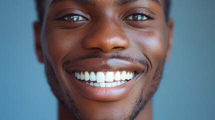 Happy Man showing white teeth,Bright Smiles and Dental Care: Promoting Healthy Teeth in 4K High-Definition Wallpaper