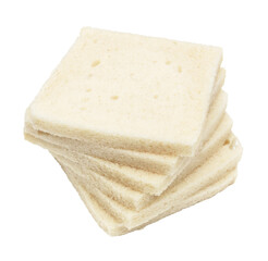 Soft white bread / Transparent background